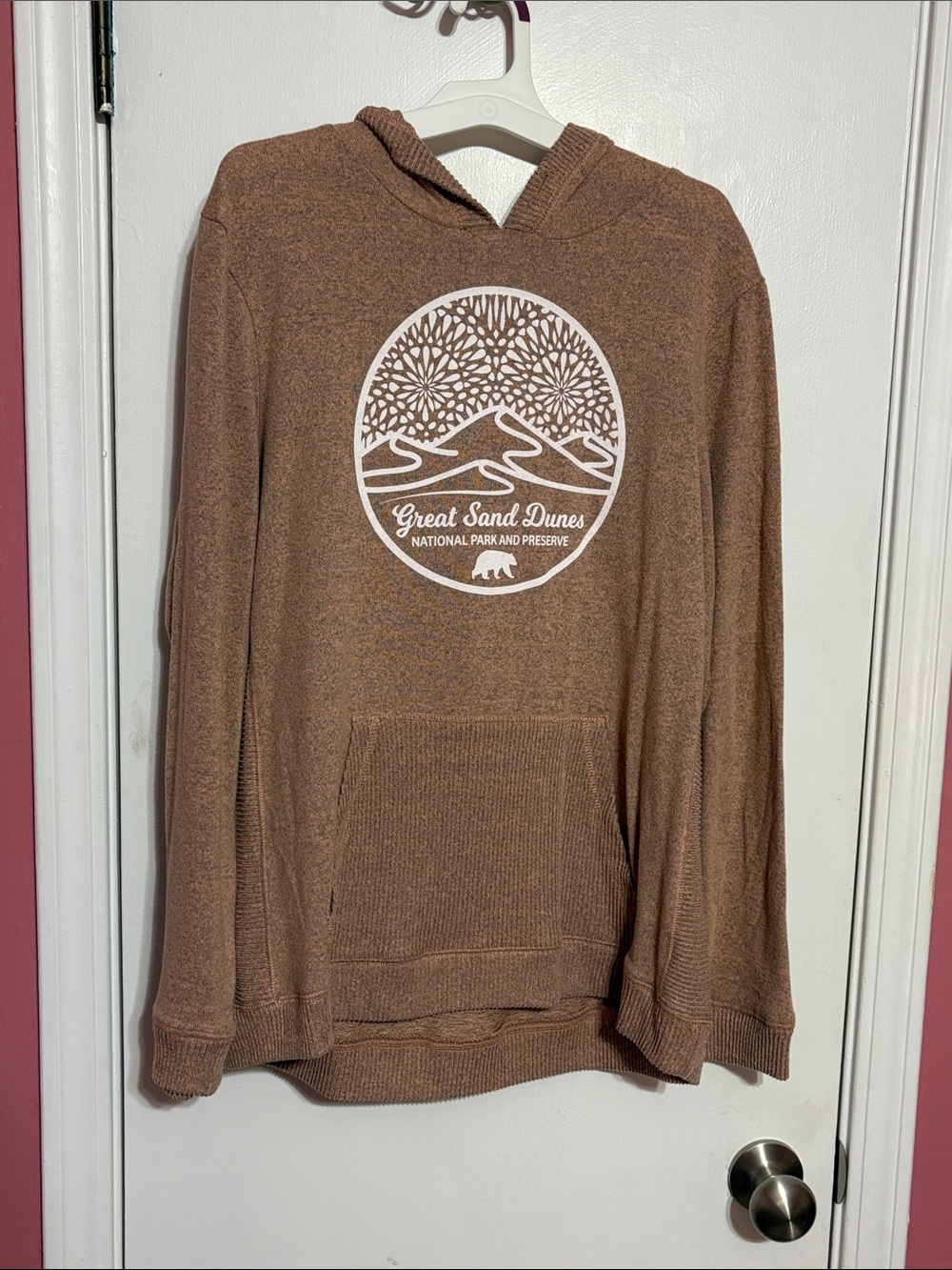 Great Sand Dunes National Park Brown Hooded Pullover Shirt